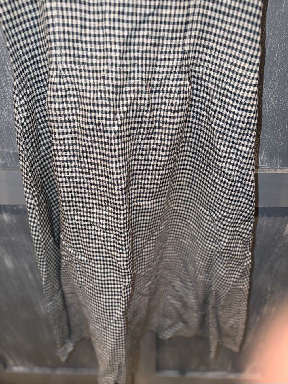 Few Moda Tanya 100% Linen Gingham Midi Dress NWT - Picture 9 of 10